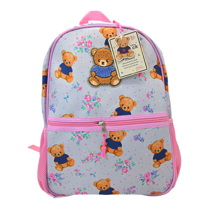 Mochila de ositos azul 42x29cm aprox