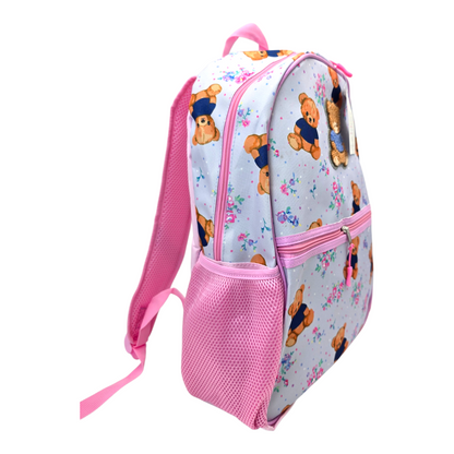 Mochila de ositos azul 42x29cm aprox
