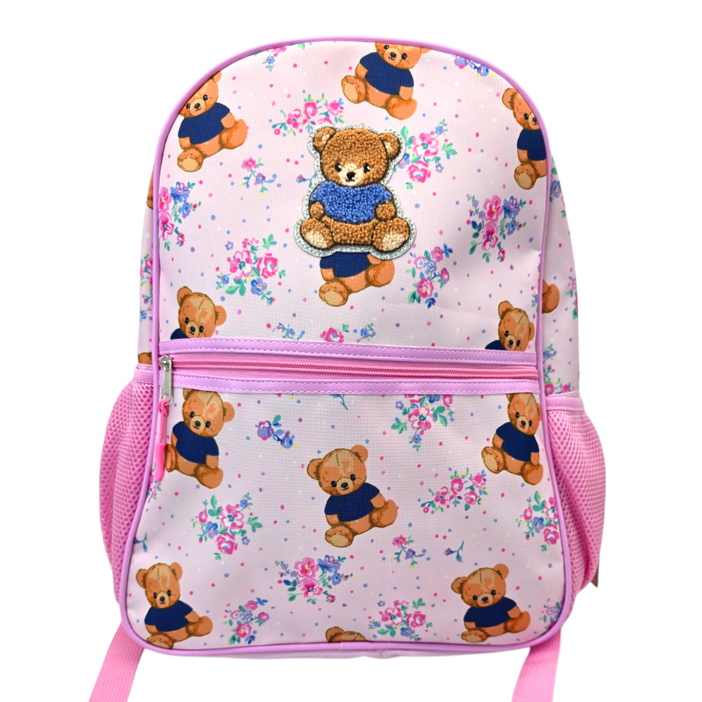 Mochila de ositos rosa 42x29cm aprox