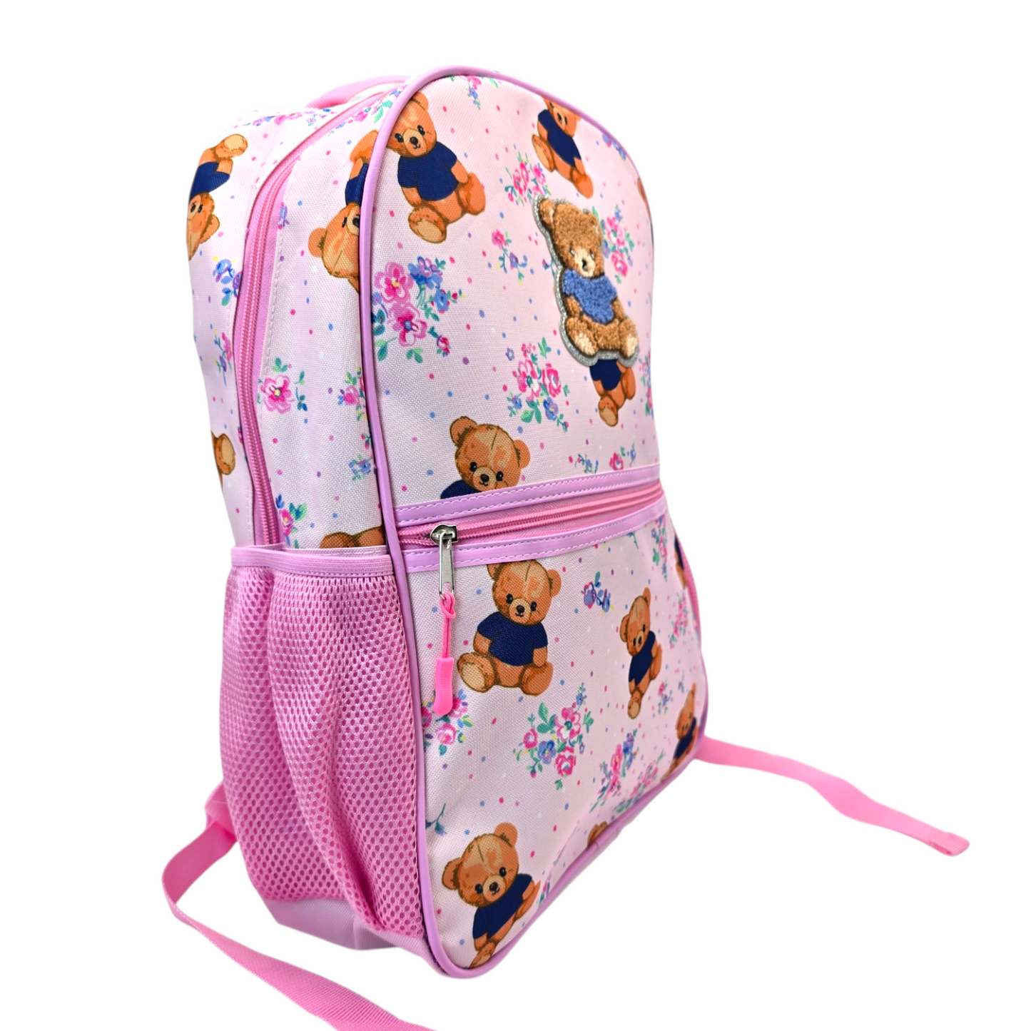Mochila de ositos rosa 42x29cm aprox