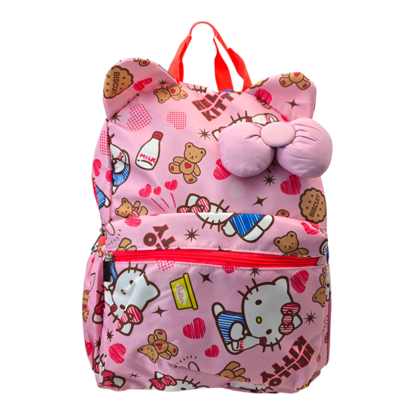 Mochila Hello Kitty con moño loneta licencia 42x36cm aprox