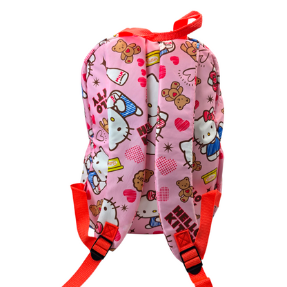 Mochila Hello Kitty con moño loneta licencia 42x36cm aprox