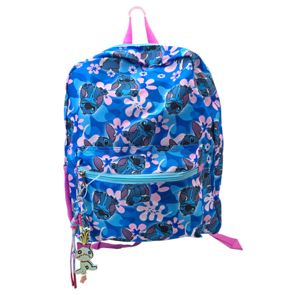 Mochila Stitch licencia Disney original con charm 40x30cm aprox