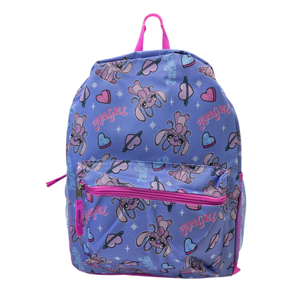 Mochila Angel Stitch Lila original licencia Disney 43x30cm aprox