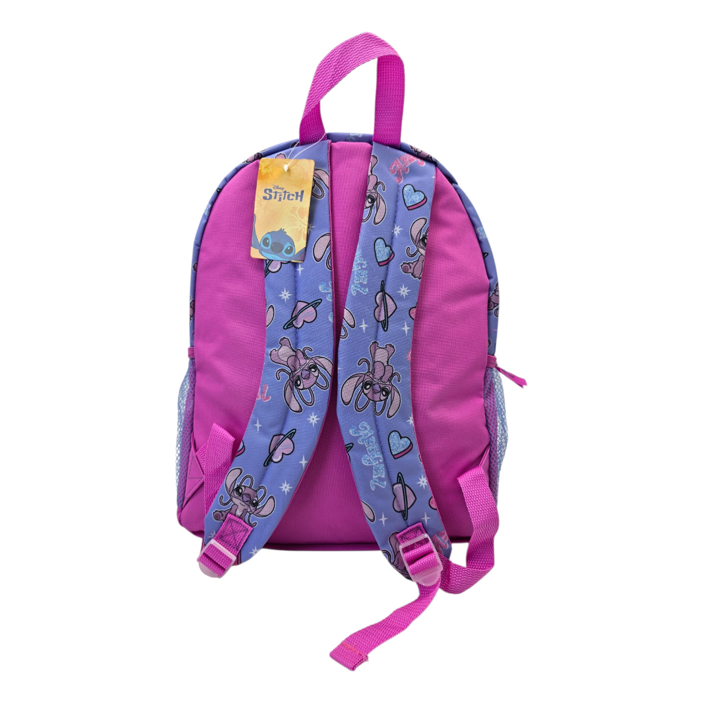 Mochila Angel Stitch Lila original licencia Disney 43x30cm aprox