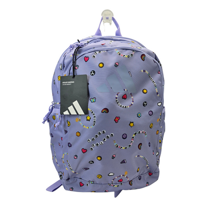 Mochila Adidas estampado Retro Lila 48x36cm aprox