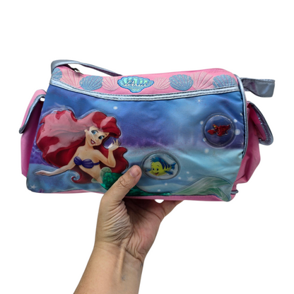 Bolsa pequeña de hombro vintage Sirenita Little Mermaid Ariel Disney 20x30cm aprox