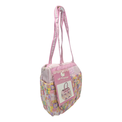 Bolsa pañalera vintage Hello Kitty babies Sanrio original con aislante año 2004 con tapete cambiador 34x28cm aprox