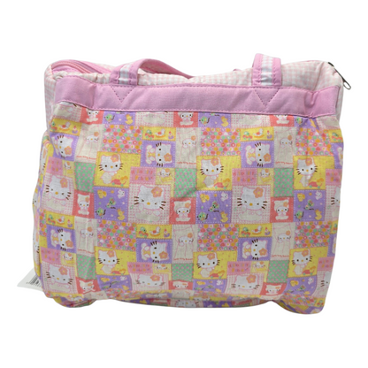 Bolsa pañalera vintage Hello Kitty babies Sanrio original con aislante año 2004 con tapete cambiador 34x28cm aprox