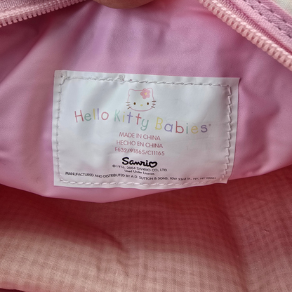 Bolsa pañalera vintage Hello Kitty babies Sanrio original con aislante año 2004 con tapete cambiador 34x28cm aprox