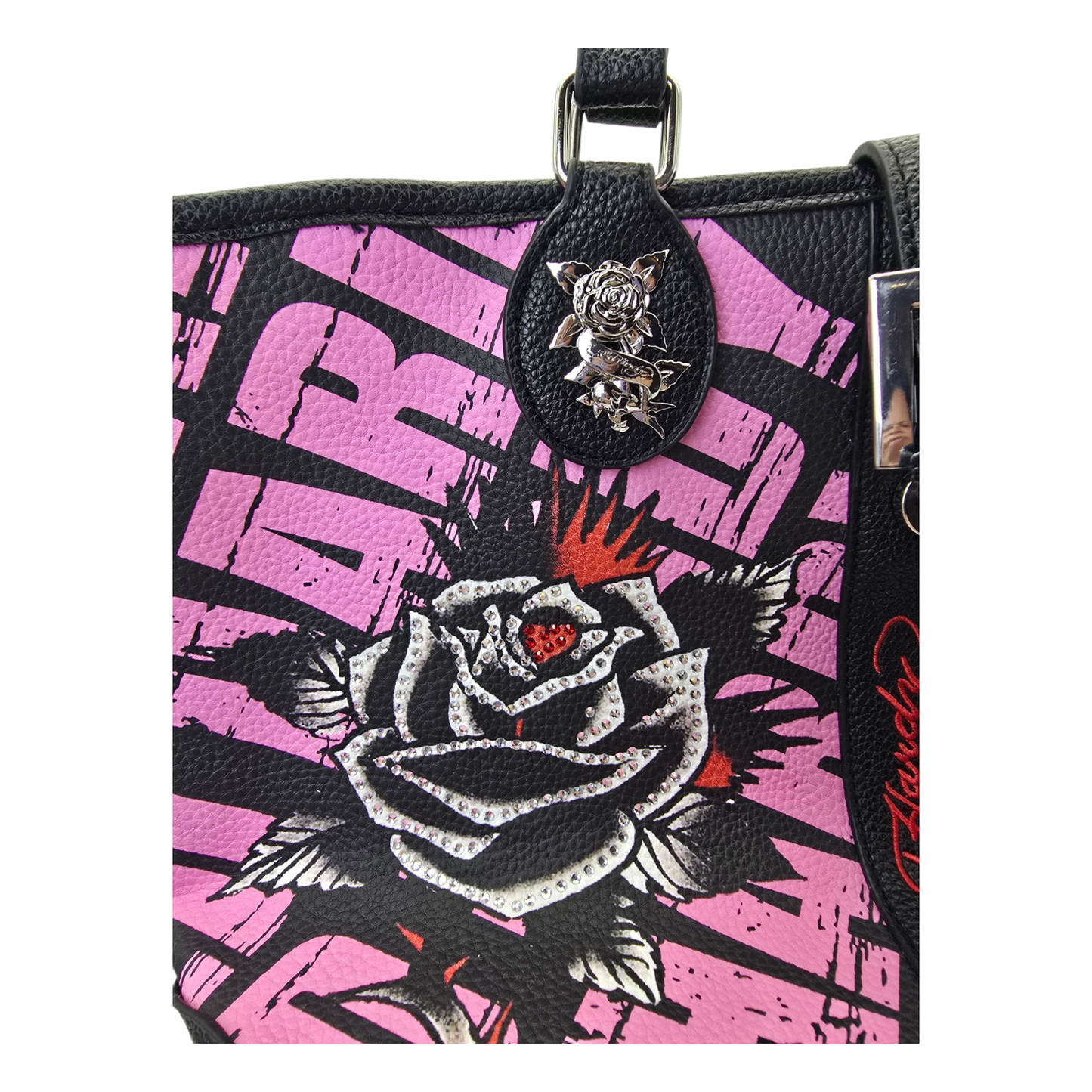 Bolso Ed Hardy checkers  41x24cm aprox