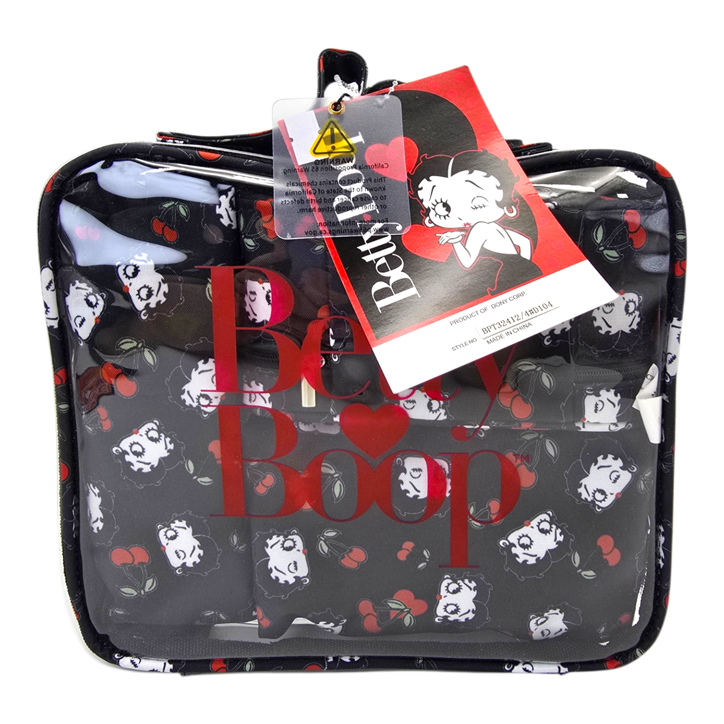 Set de cosmetiqueras bolsas organizadoras Betty Boop 4 pza