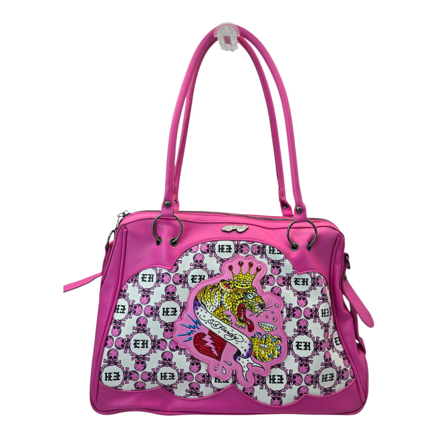 Tote Ed Hardy rosa 40x30cm aprox