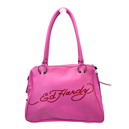Tote Ed Hardy rosa 40x30cm aprox