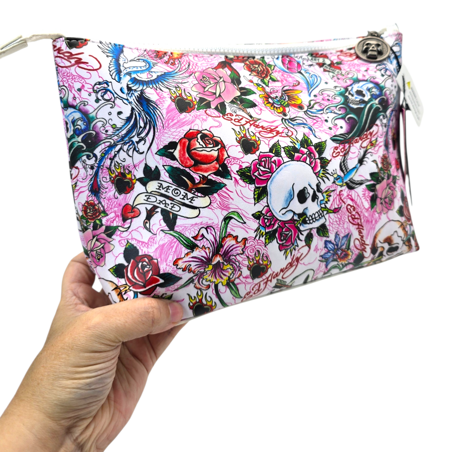 Pouch cosmetiquera Ed Hardy bolsa 32x21cm aprox