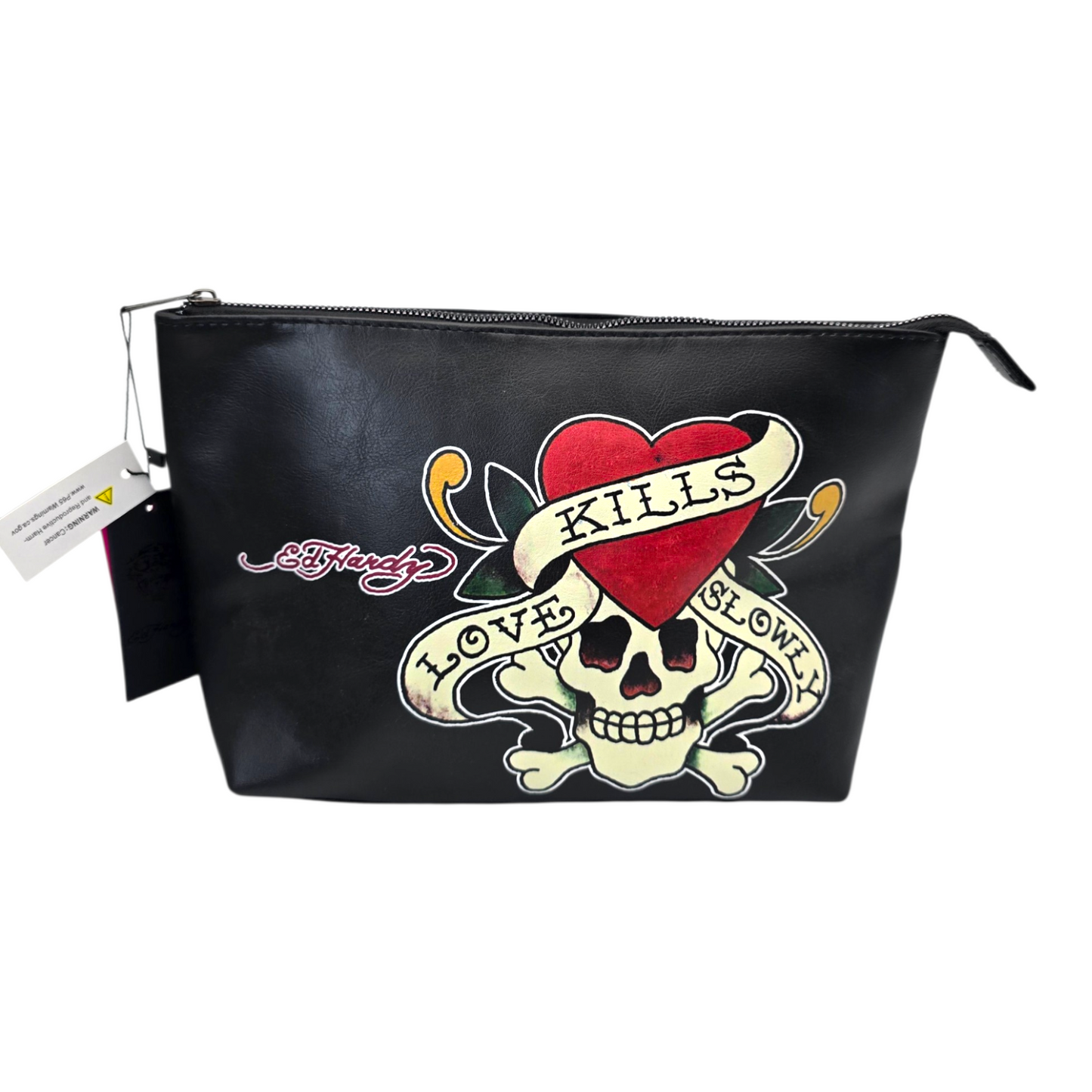 Pouch cosmetiquera Ed Hardy bolsa love kills 32x21cm aprox