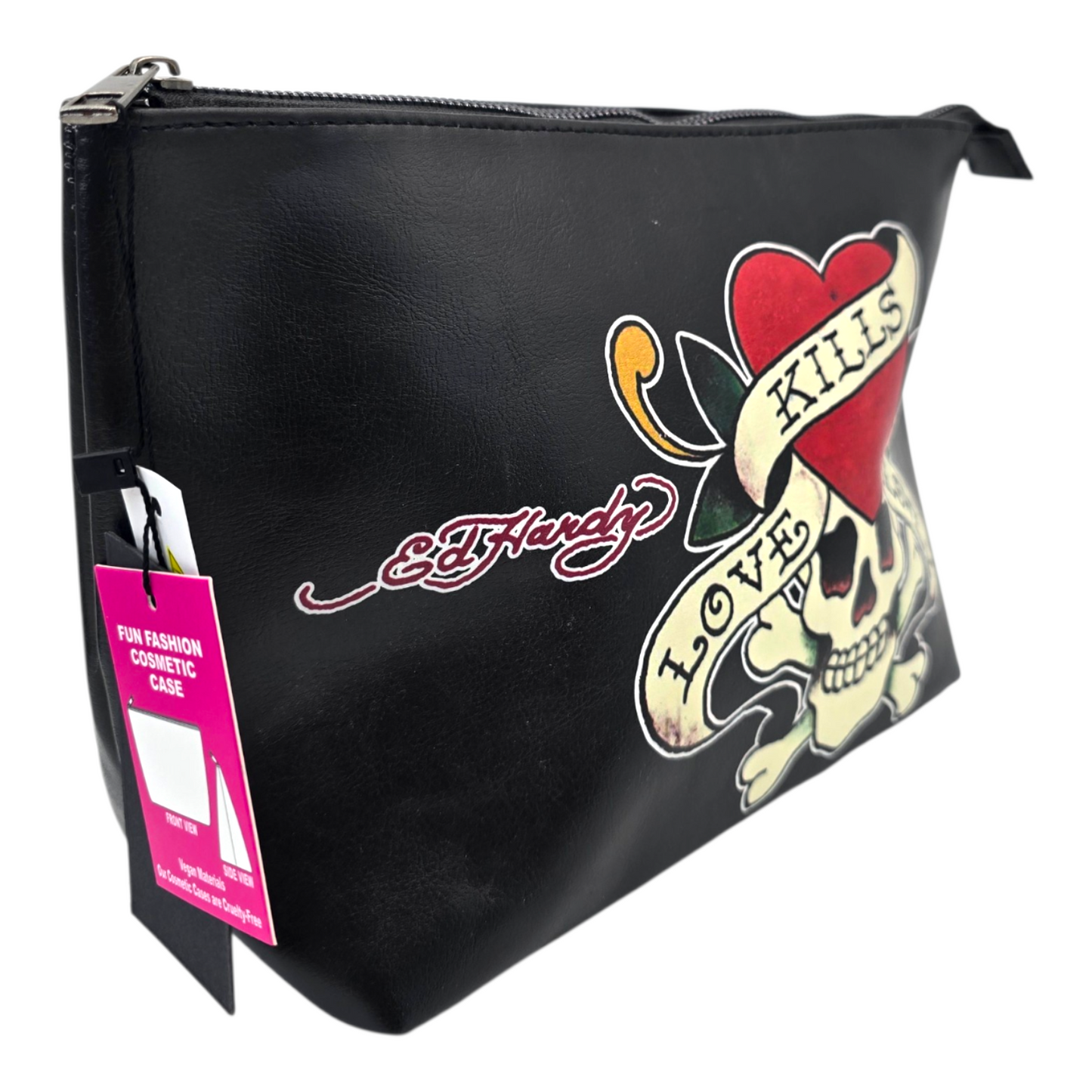 Pouch cosmetiquera Ed Hardy bolsa love kills 32x21cm aprox