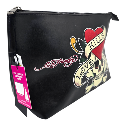 Pouch cosmetiquera Ed Hardy bolsa love kills 32x21cm aprox