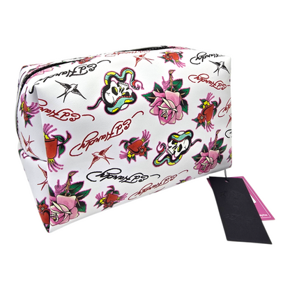 Pouch cosmetiquera Ed Hardy bolsa rectangular 26x19cm aprox