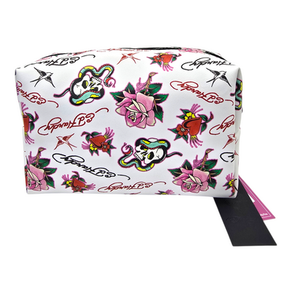 Pouch cosmetiquera Ed Hardy bolsa rectangular 26x19cm aprox