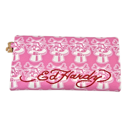 Cartera monedero Ed Hardy rosa tigre