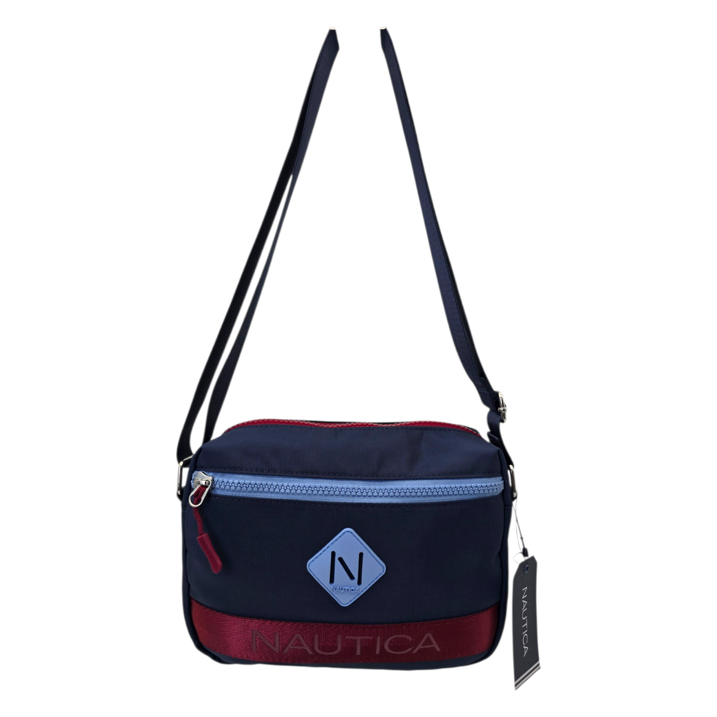 Crossbody Náutica azul marino horizontal  24x17cm aprox