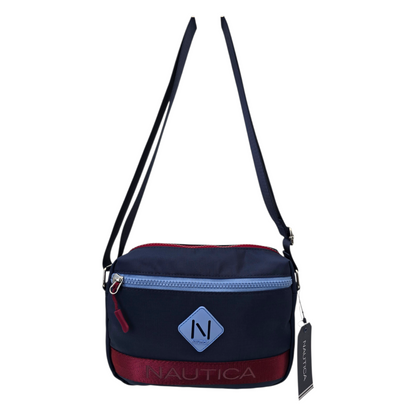 Crossbody Náutica azul marino horizontal  24x17cm aprox