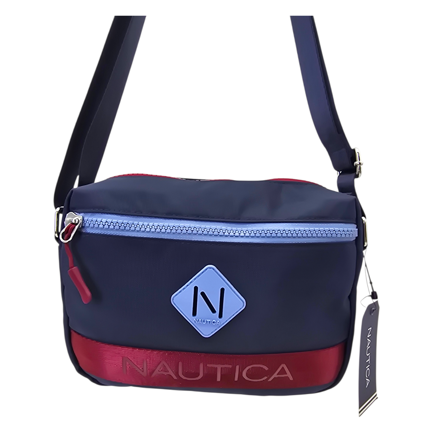 Crossbody Náutica azul marino horizontal  24x17cm aprox