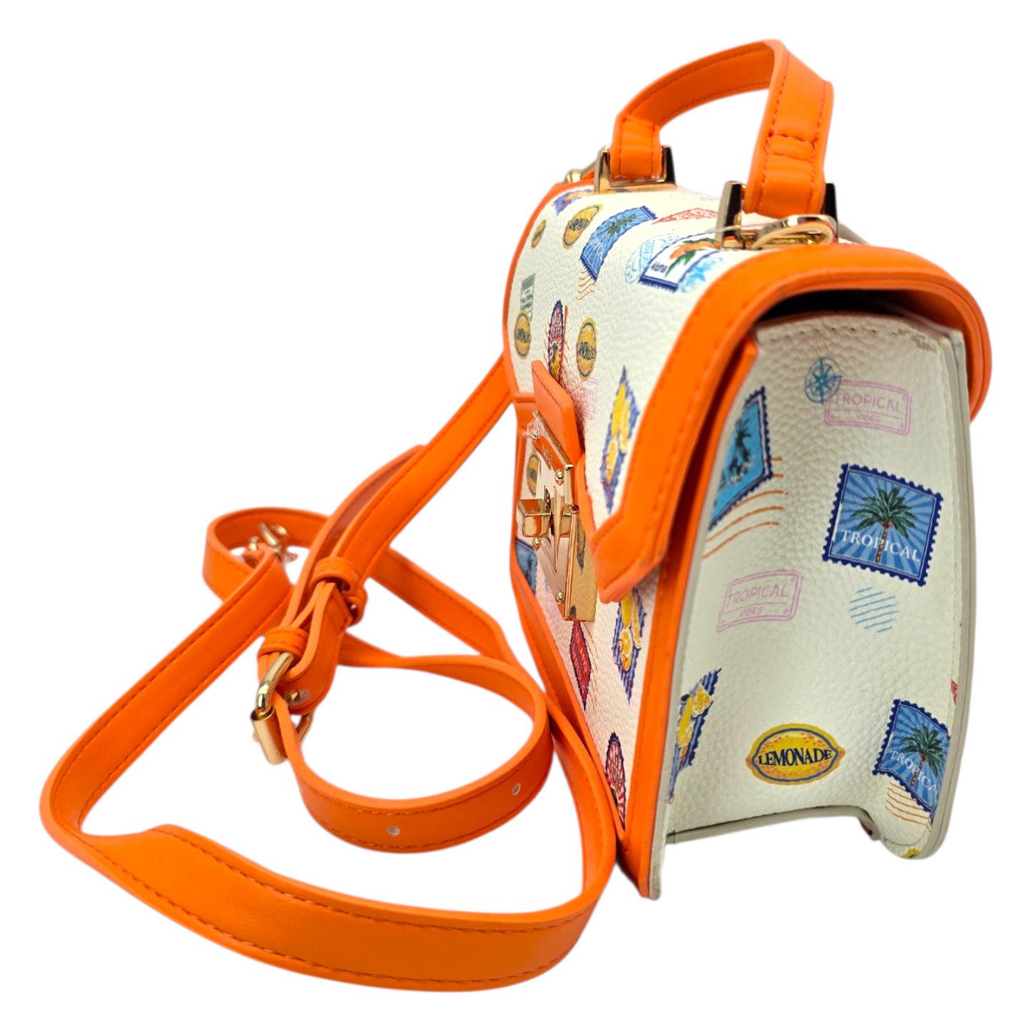 Bolso de mano con strap largo para crossbody rígido Aldo original 18x14cm aprox