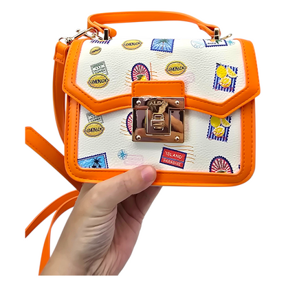 Bolso de mano con strap largo para crossbody rígido Aldo original 18x14cm aprox