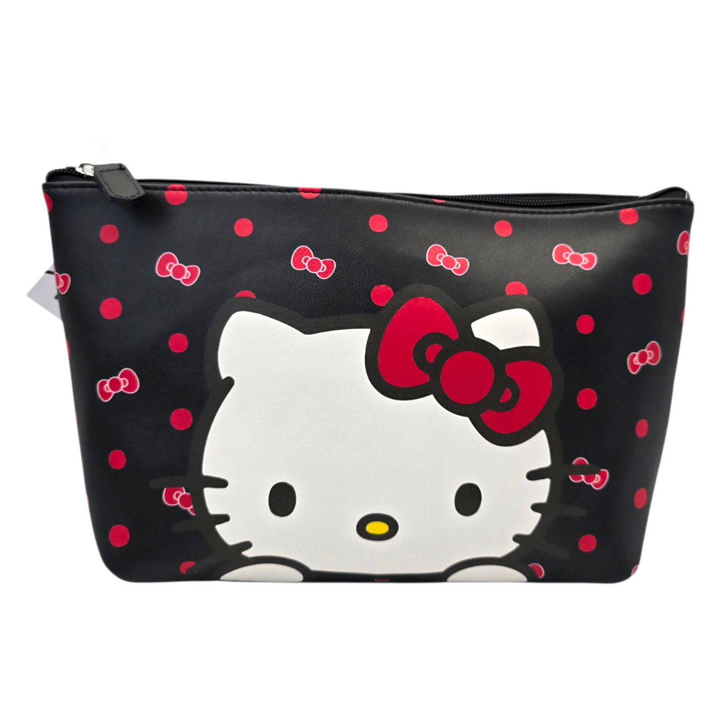 Estuche cosmetiquera bolsa Hello Kitty negra  29x20cm aprox