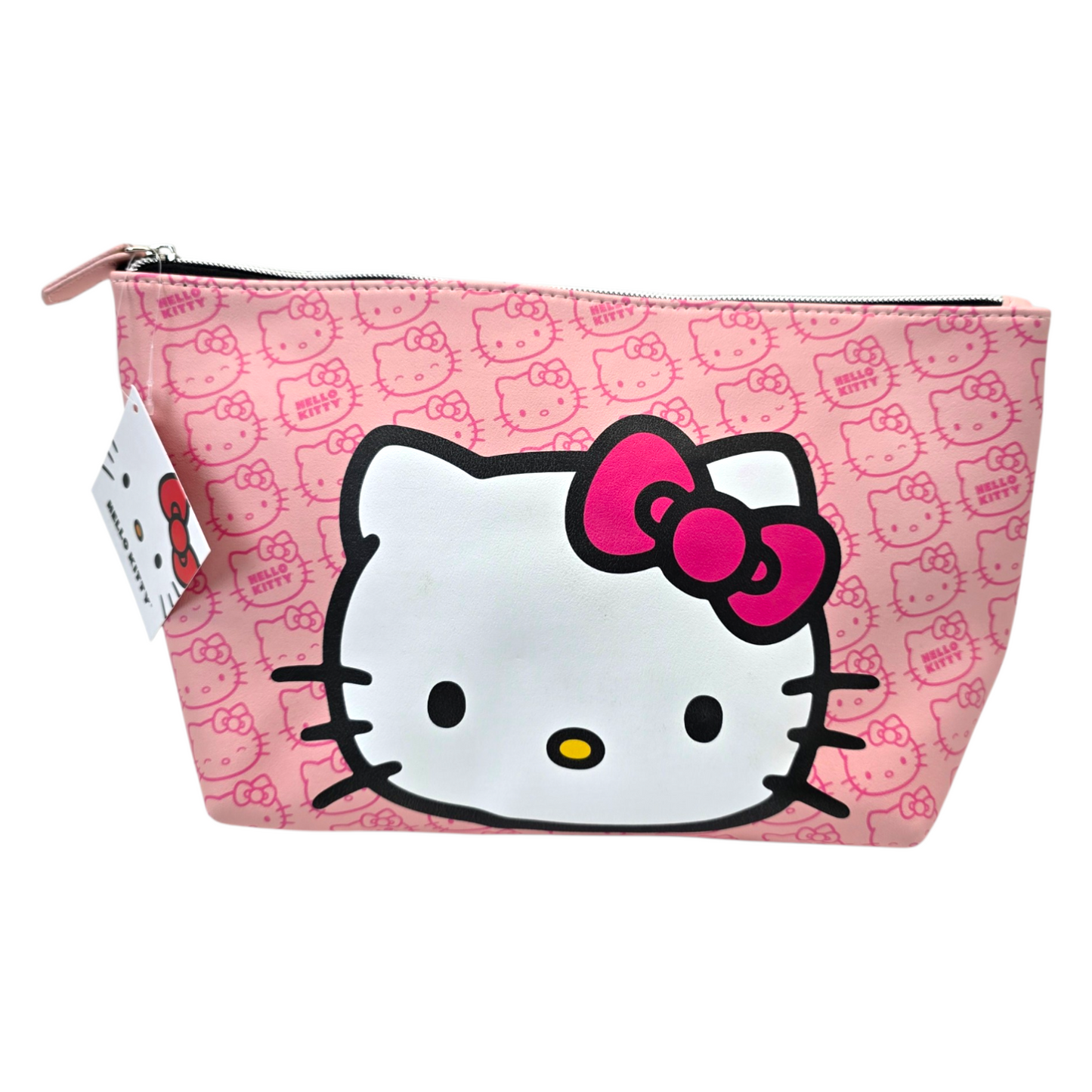 Estuche cosmetiquera bolsa Hello Kitty rosa 29x20cm aprox