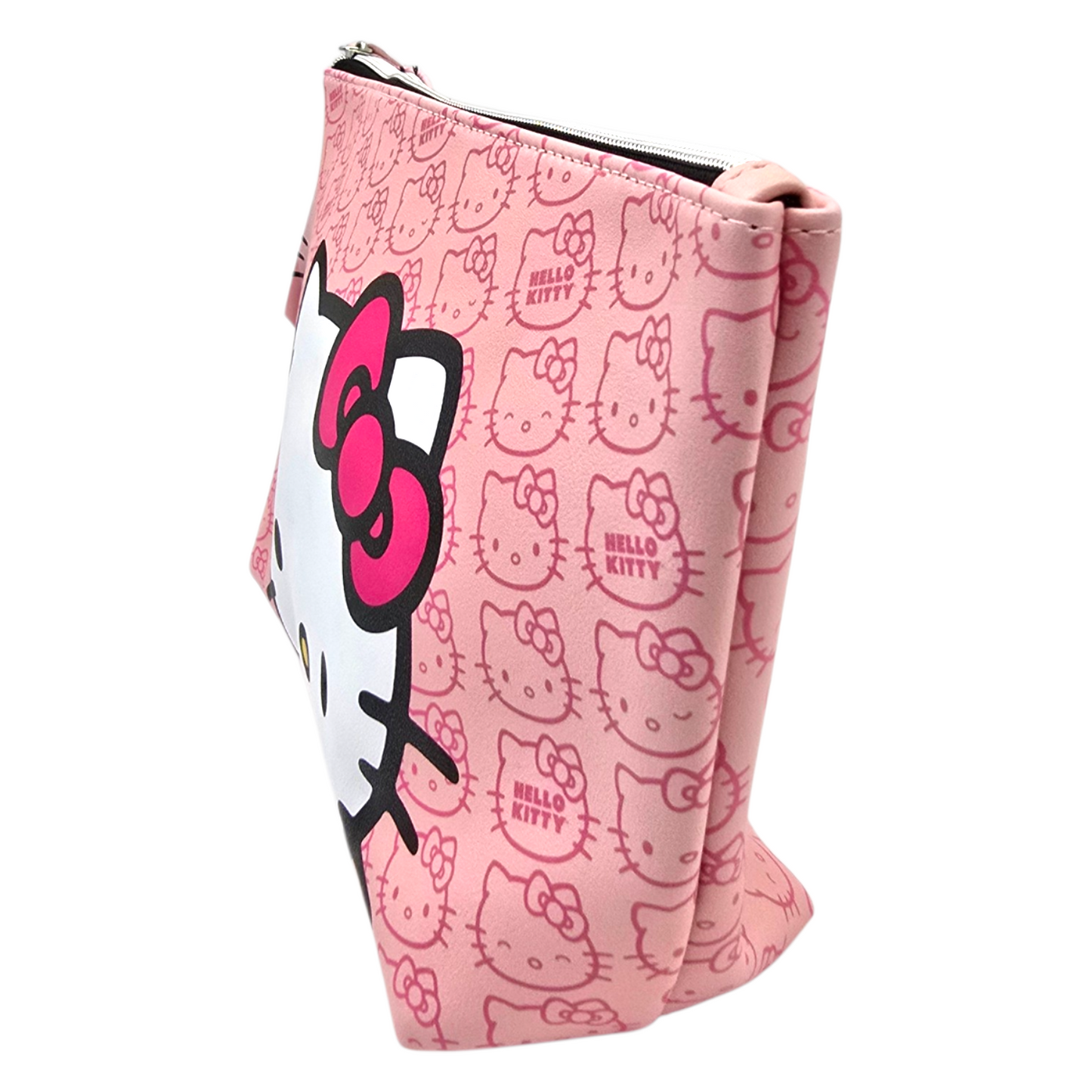 Estuche cosmetiquera bolsa Hello Kitty rosa 29x20cm aprox