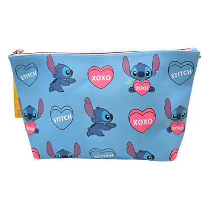 Estuche cosmetiquera bolsa Stitch XOXO 29x20cm aprox