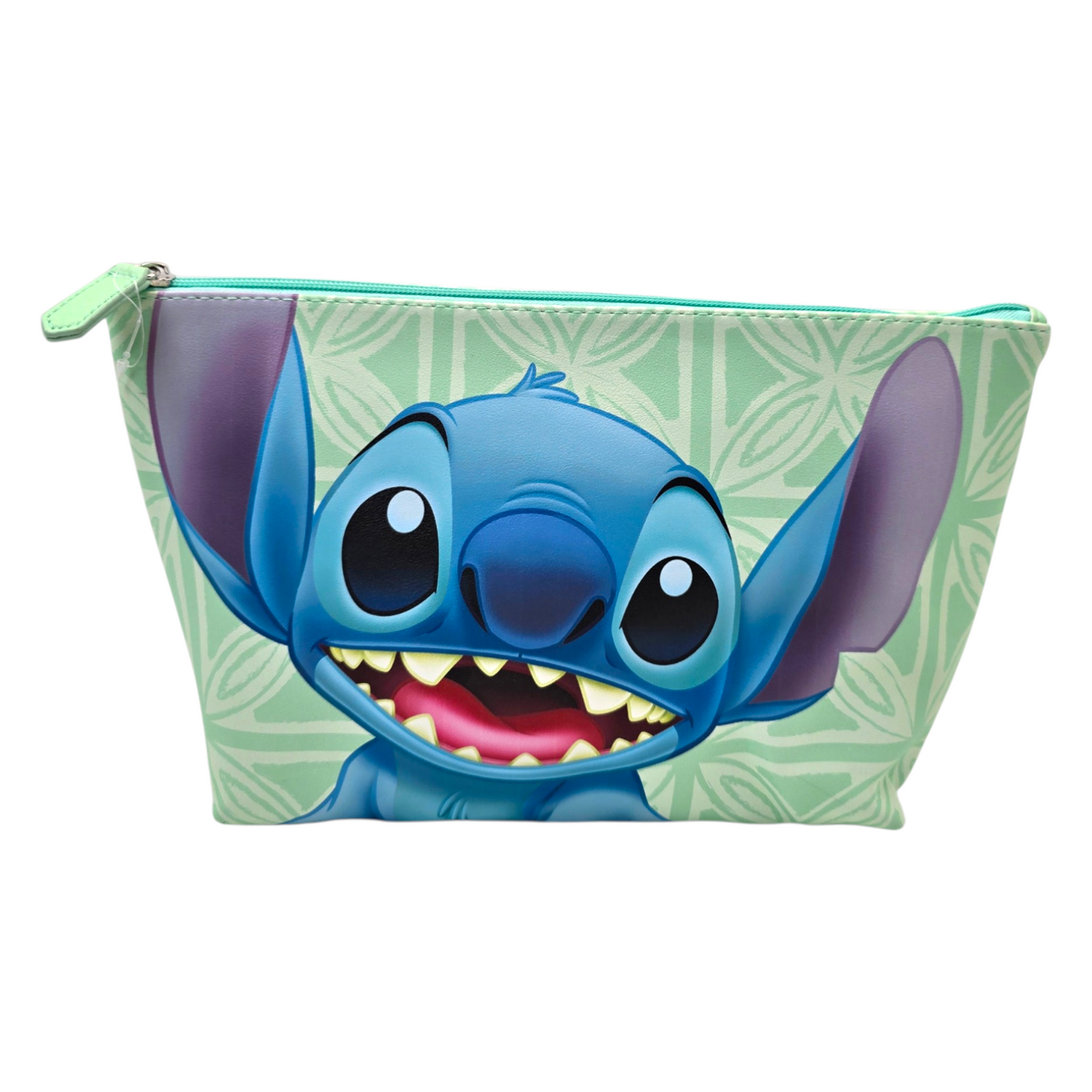 Estuche Cosmetiquera Stitch bolsa Verde 29x20cm aprox