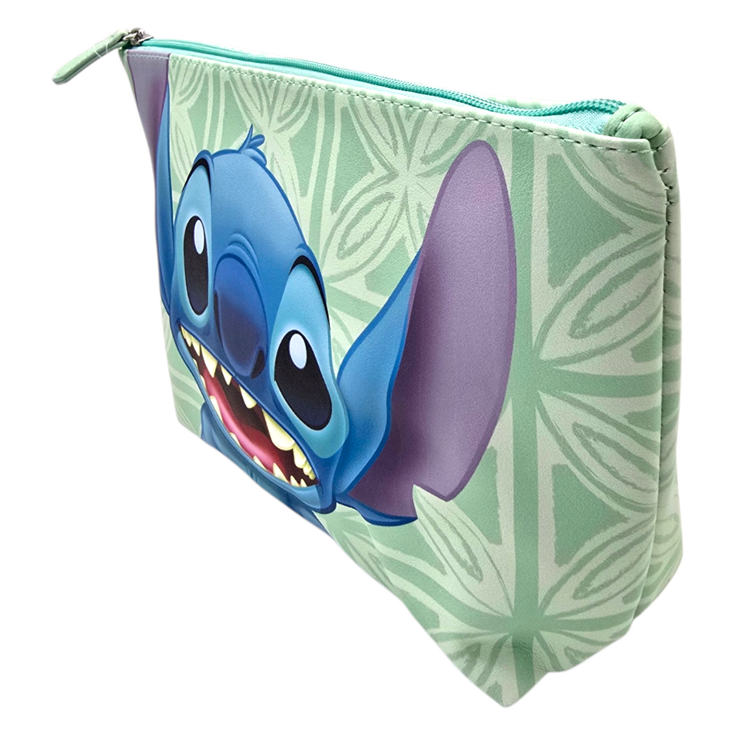 Estuche Cosmetiquera Stitch bolsa Verde 29x20cm aprox