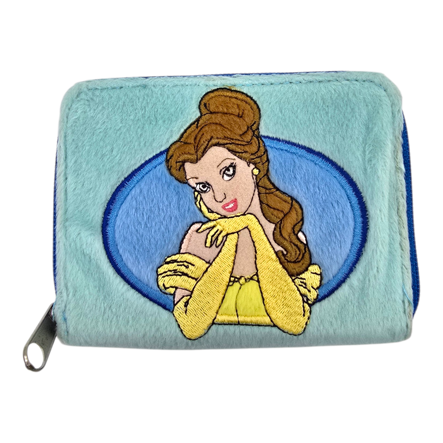 Cartera monedero vintage Bella y bestia azul