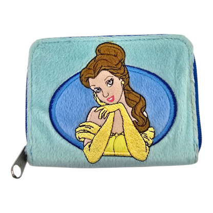 Cartera monedero vintage Bella y bestia azul