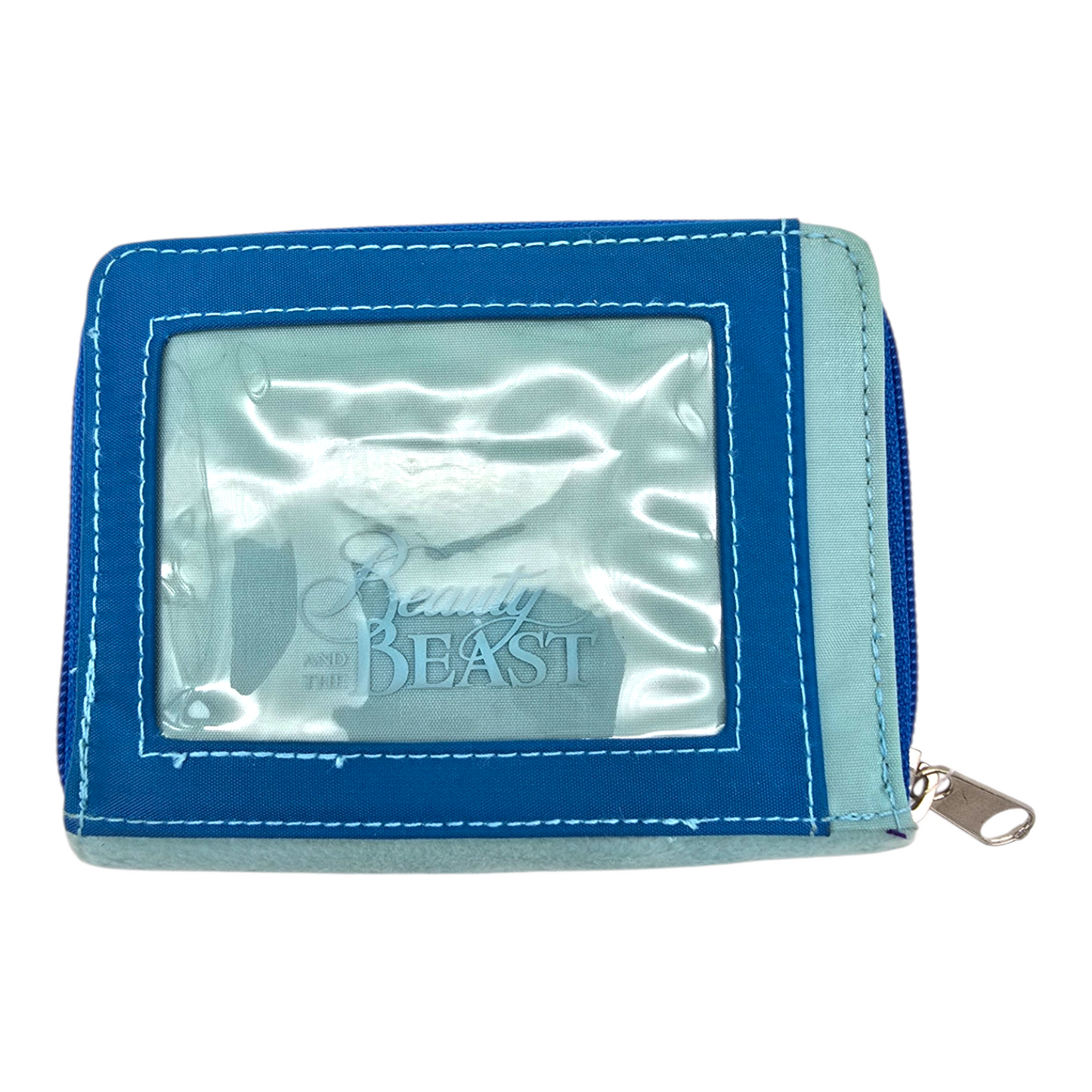 Cartera monedero vintage Bella y bestia azul