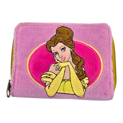 Cartera monedero vintage Bella y bestia rosa