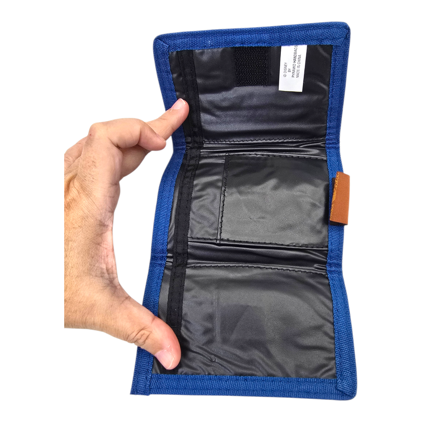 Cartera monedero vintage Rey León vinil azul