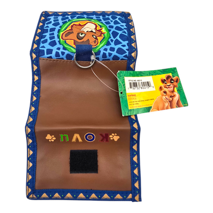 Cartera monedero vintage Rey León vinil azul