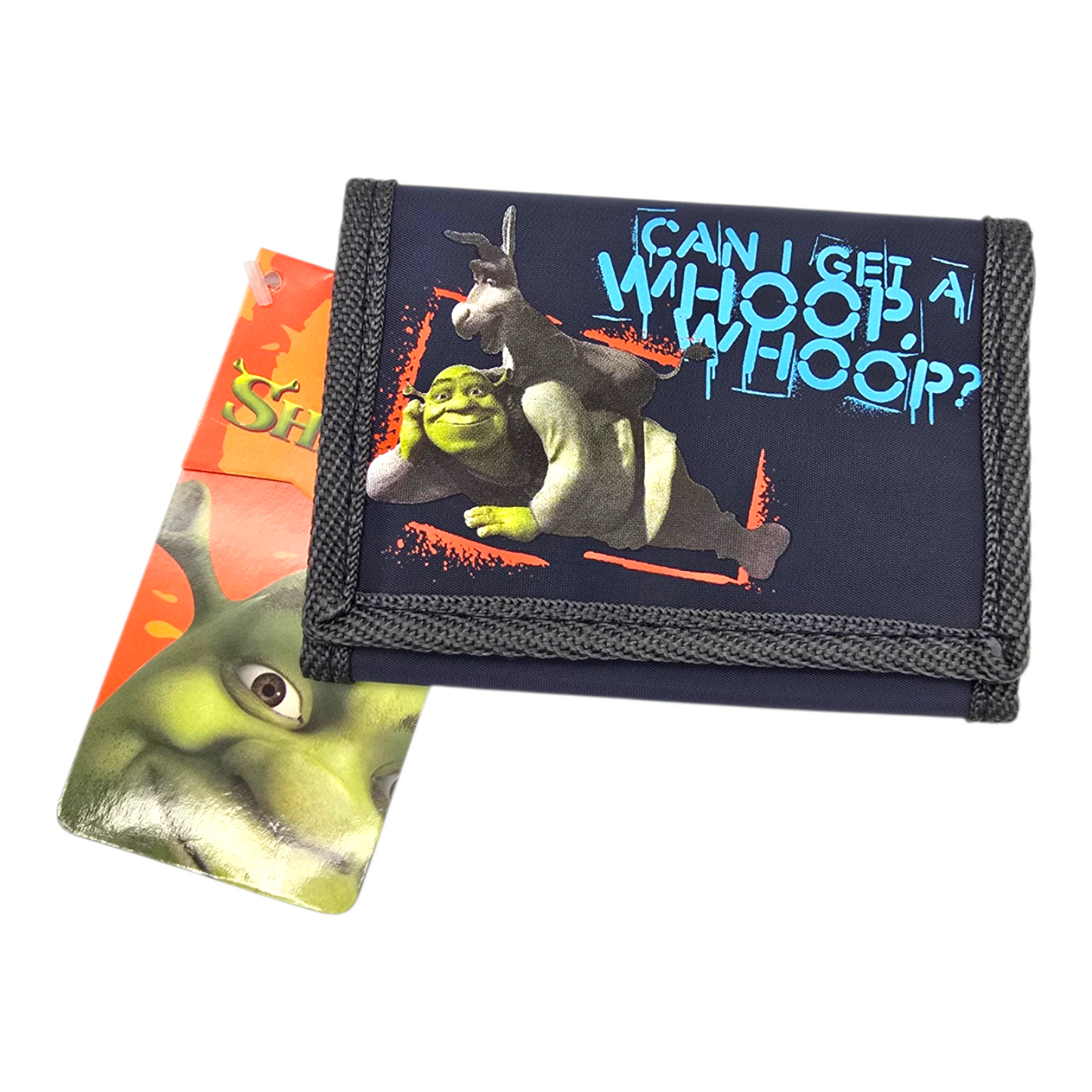 Cartera monedero vintage Shrek trifilold azul marino