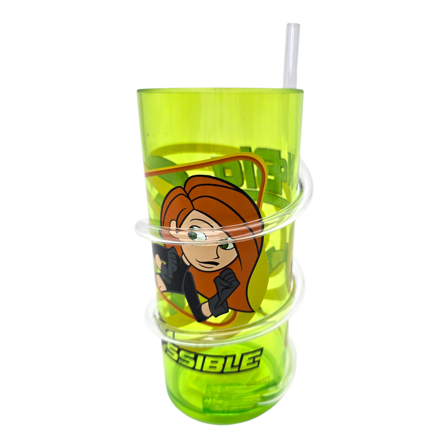 Vaso acrílico con popote Kim Possible