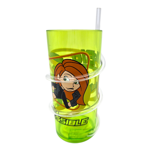 Vaso acrílico con popote Kim Possible
