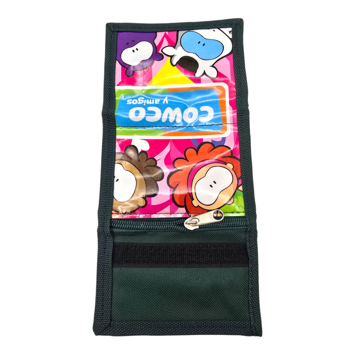 Cowco vintage cartera monedero Verde oscuro