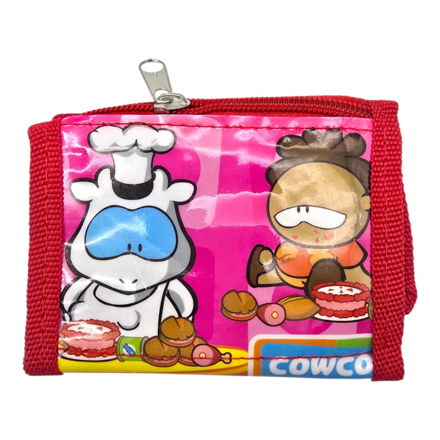 Cowco vintage cartera monedero rojo