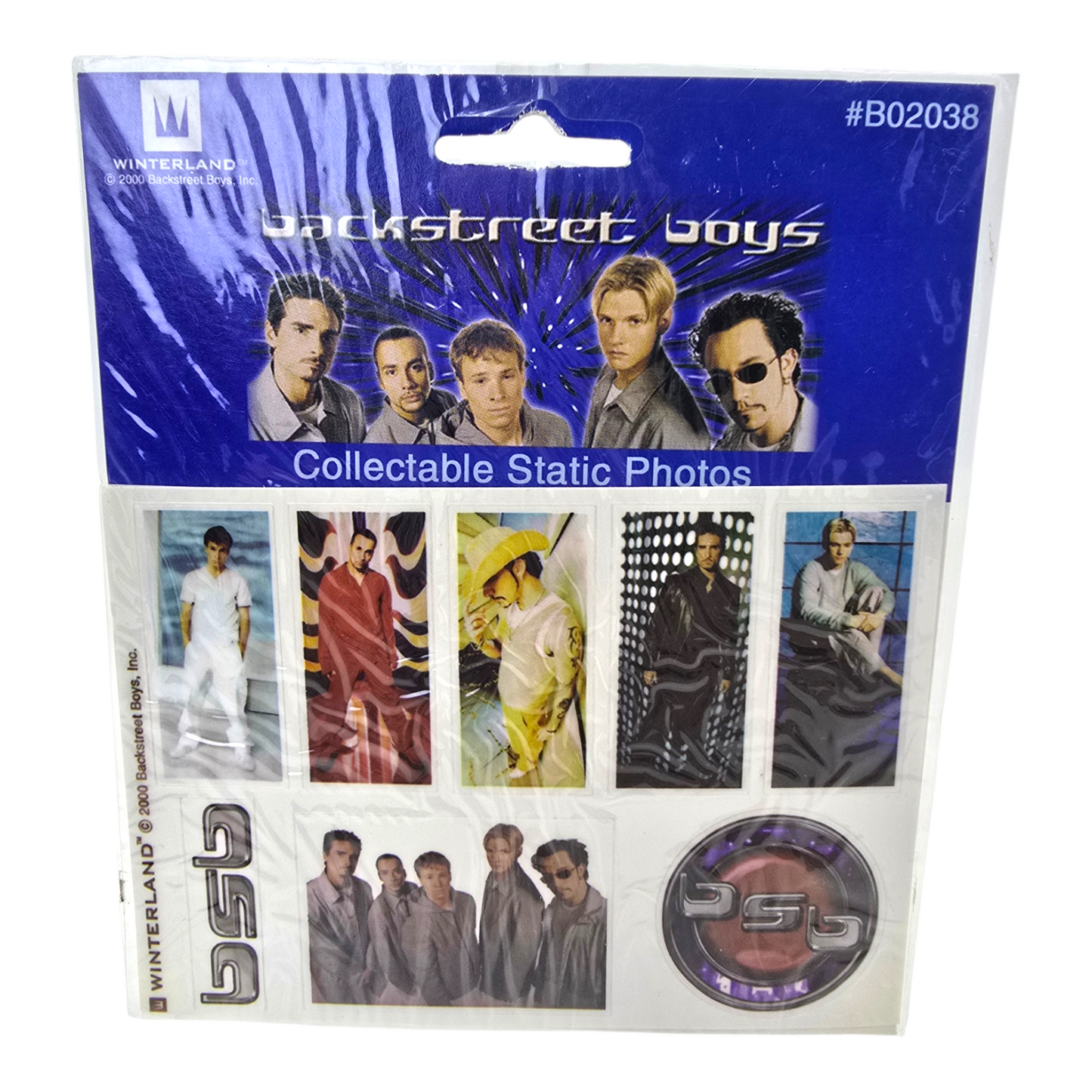Planilla stickers vintage Back street boys año 2000