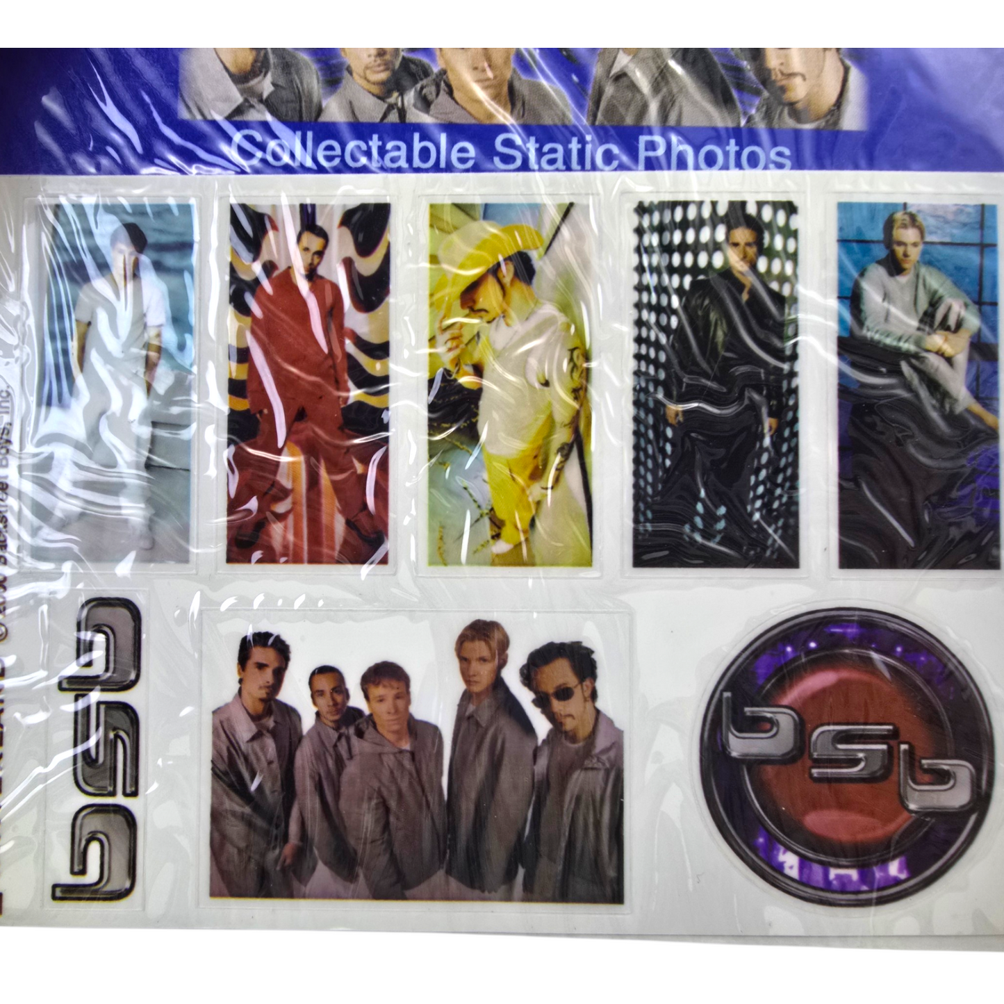Planilla stickers vintage Back street boys año 2000