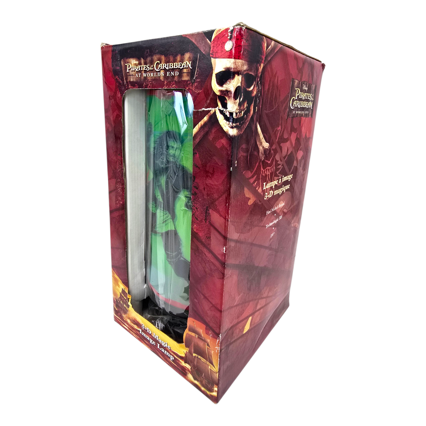 Lámpara Piratas de Caribe vintage 3D 49cm aprox